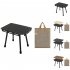 Portable Folding Table Set Height Adjustable Aluminum Alloy Camping Outdoor Lightweight Table For Outdoor Camping Beach Backyards BBQ Parties A  Stool