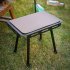 Portable Folding Table Set Height Adjustable Aluminum Alloy Camping Outdoor Lightweight Table For Outdoor Camping Beach Backyards BBQ Parties A  Stool