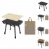 Portable Folding Table Set Height Adjustable Aluminum Alloy Camping Outdoor Lightweight Table For Outdoor Camping Beach Backyards BBQ Parties A  Stool