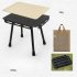 Portable Folding Table Set Height Adjustable Aluminum Alloy Camping Outdoor Lightweight Table For Outdoor Camping Beach Backyards BBQ Parties A  Stool