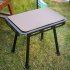 Portable Folding Table Set Height Adjustable Aluminum Alloy Camping Outdoor Lightweight Table For Outdoor Camping Beach Backyards BBQ Parties A  Stool
