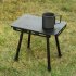 Portable Folding Table Set Height Adjustable Aluminum Alloy Camping Outdoor Lightweight Table For Outdoor Camping Beach Backyards BBQ Parties A  Stool