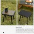 Portable Folding Table Set Height Adjustable Aluminum Alloy Camping Outdoor Lightweight Table For Outdoor Camping Beach Backyards BBQ Parties A  Stool