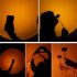 Portable Folding Usb Colorful Sunset  Lights Led Night Light Angle Adjustable Projector Bedroom Bar Cafe Wall Decorative Lighting Lamp sun lamp
