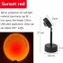 Portable Folding Usb Colorful Sunset  Lights Led Night Light Angle Adjustable Projector Bedroom Bar Cafe Wall Decorative Lighting Lamp sun lamp
