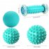 Portable Foot Massage Roller Yoga Sport Fitness Ball Muscle Relaxation For Hand Leg Back Pain Therapy 3pcs set x smooth ball