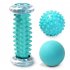 Portable Foot Massage Roller Yoga Sport Fitness Ball Muscle Relaxation For Hand Leg Back Pain Therapy 3pcs set x smooth ball