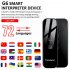 Portable G6 Smart Voice Speech Translator Two Way Real Time 70 Multi Language Translation for Learning Travelling Business Meet black