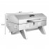 Portable Gas Grill  Stove Zokop Tg 5u Square Stainless Steel Bbq Stove Silver