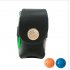 Portable Golf Ball Holder with 2 Trainning Balls Waist Pouch Bag Leather Golf Tee Bag Small Golf Ball Bag black