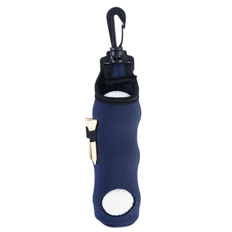 Portable Golf Small Waist Packing Bag 3 Balls + 3 Tee Small Accessory Bag  Dark blue