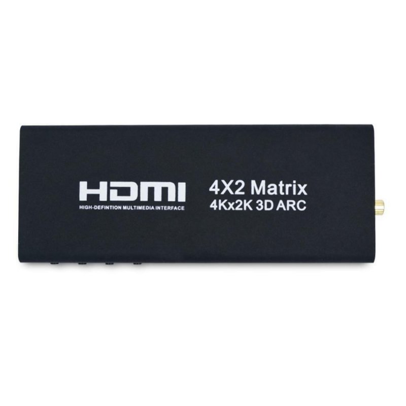 Portable HDMI Matrix 4X2 HDMI Splitter Switch 1.4 HDMI 4 in 2 out Switcher Splitter Adapter Support 4K*2K with Remote Control