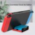 Portable HDMI to TV Video Converter Type C Fast Charging Stand Adapter for Nintendo Switch NS blue