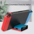Portable HDMI to TV Video Converter Type C Fast Charging Stand Adapter for Nintendo Switch NS black