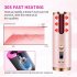 Portable Hair Curler Usb Rechargeable Automatic Smart Led Display Mini Curling Iron White