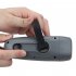 Portable Hand Crank Led Flashlight with Fm Radio Alarm Function Outdoor Emergency Lamp Grey