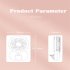 Portable Hand held Folding Clip  Fan Fill Light Mini Fan Student Dormitory Desktop Usb Rechargeable Cooling Fan pink