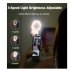 Portable Hand held Folding Clip  Fan Fill Light Mini Fan Student Dormitory Desktop Usb Rechargeable Cooling Fan pink