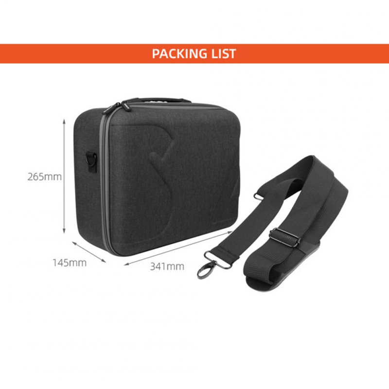 Portable Handbag Storage Carrying Case Shoulder Bag for Autel EVO II/ EVO II Pro/ EVO II Dual Drone black