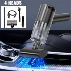 Portable Handheld Car Vacuum Cleaner Powerful Usb Charging Low Noise Cleaning Tools With Suction Mouth wireless black