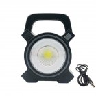 Portable Handheld Cob Work Lamp Usb Rechargeable Powerful Super Bright Outdoor Camping Light Flashlight grey