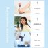 Portable Handheld Desk Fan Multifunctional Folding Double headed 3000mah Electric Fan With Neck Strap Dark Blue