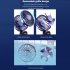 Portable Handheld Desk Fan Multifunctional Folding Double headed 3000mah Electric Fan With Neck Strap Pink