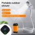 Portable Handheld Electric Shower Temperature Display Removable Design for Camping Hiking Backpacking B 3 levels