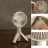 Portable Handheld Fan 3 Modes Adjustable Rechargeable Fan for Outdoor Home green 106x228x40mm