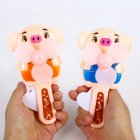 Portable Handhold Mini Fan with Cartoon Shape for Student 33A cute pig One size