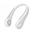 Portable Hanging Neck Fan 3 Levels Rechargeable Bladeless Noise Reduction Hands-free Outdoor Sports Usb Mini Fan white 800mAh battery
