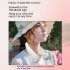 Portable Hanging Neck Fan 3 Levels Rechargeable Bladeless Noise Reduction Hands free Outdoor Sports Usb Mini Fan pink 800mAh battery
