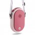 Portable Hanging Neck Fan Wearable Personal Fan Battery Powered Usb Rechargeable 3 Speed Mini Handheld Cooling Fan pink
