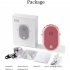 Portable Hanging Neck Fan Wearable Personal Fan Battery Powered Usb Rechargeable 3 Speed Mini Handheld Cooling Fan pink