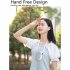 Portable Hanging Neck Fan Wearable Personal Fan Battery Powered Usb Rechargeable 3 Speed Mini Handheld Cooling Fan pink