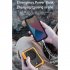 Portable Hanging Neck Fan Multipurpose Digital Display Screen Bladeless Usb Air Cooling Electric Fan Orange 2000mAH