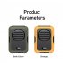 Portable Hanging Neck Fan Multipurpose Digital Display Screen Bladeless Usb Air Cooling Electric Fan Orange 2000mAH
