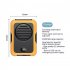 Portable Hanging Neck Fan Multipurpose Digital Display Screen Bladeless USB Air Cooling Electric Fan Orange 6000mah