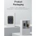 Portable Hanging Neck Fan Multipurpose Digital Display Screen Bladeless USB Air Cooling Electric Fan Orange 6000mah