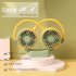 Portable Hanging Neck Sport Fan 2 speed Adjustable Usb Rechargeable Mini Fan For Outdoor Sports Camping green