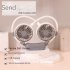 Portable Hanging Neck Sport Fan 2 speed Adjustable Usb Rechargeable Mini Fan For Outdoor Sports Camping yellow