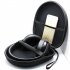 Portable Hard Shell Headphone Organizer Bag Waterproof Travel Zipper Pouch Box For Earbuds Cable Charger black