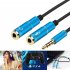 Portable Headset Adapter Splitter 3 5mm Jack Cable with Separate Mic and Audio Headphone Connector