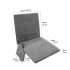 Portable Heated Seat Cushion 3 Mode Adjustable Heating Cushion USB Power Foldable Back Chair Pad Grey