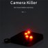 Portable Hidden Camera Detectors Infrared Scanning Light Chargeable Infrared Camera Scanner For Office Bedroom Cars Indoor black