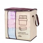 Portable High Capacity Non woven Clothes Storage Bag Folding Closet Organizer for Pillow Quilt Blanket Bedding Korean style