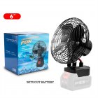 Portable High-power Fan 2 Level Adjustable for Makita 21v Lithium Battery 6 inch