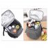 Portable Insulated Bag Multifunctional Leakproof Outdoor Picnic Fresh keeping Backpack Cooler Bag black