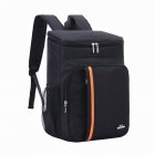 Portable Insulated Bag Multifunctional Leakproof Outdoor Picnic Fresh keeping Backpack Cooler Bag black