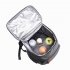 Portable Insulated Bag Multifunctional Leakproof Outdoor Picnic Fresh keeping Backpack Cooler Bag black